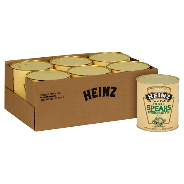 Heinz Heinz Spear Dill 74 Count Pickle 99 oz. Can, PK6 10013000638309 - main